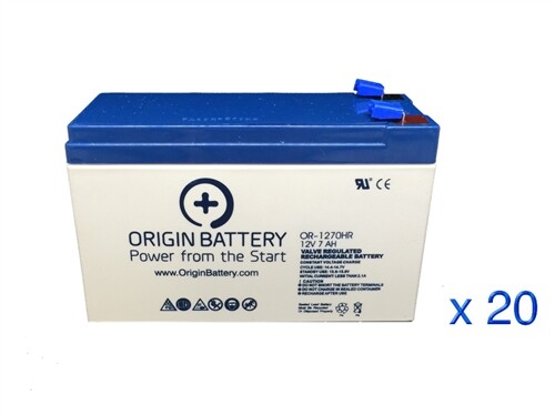 CyberPower OL6000RT3UPDUTF Battery Kit - 20 Pack 12V 7AH High-Rate Discharge
