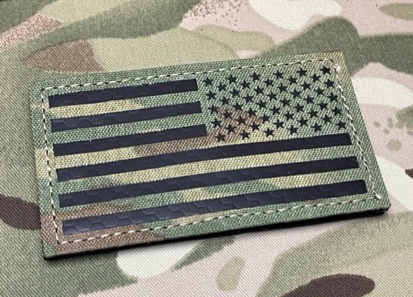 Infrared Multicam IR US Reverse Flag Patch US Army Special Forces Green Beret