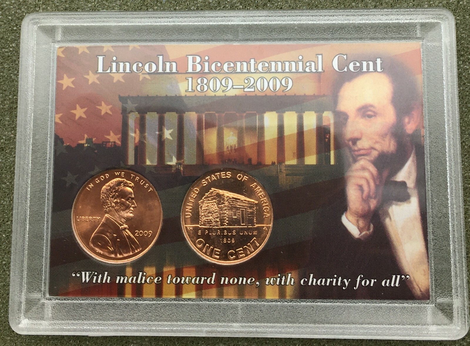 LOT OF FOUR SETS of 2009 P&D CHILDHOOD LINCOLN BICENTENNIAL CENTS IN HOLDERS