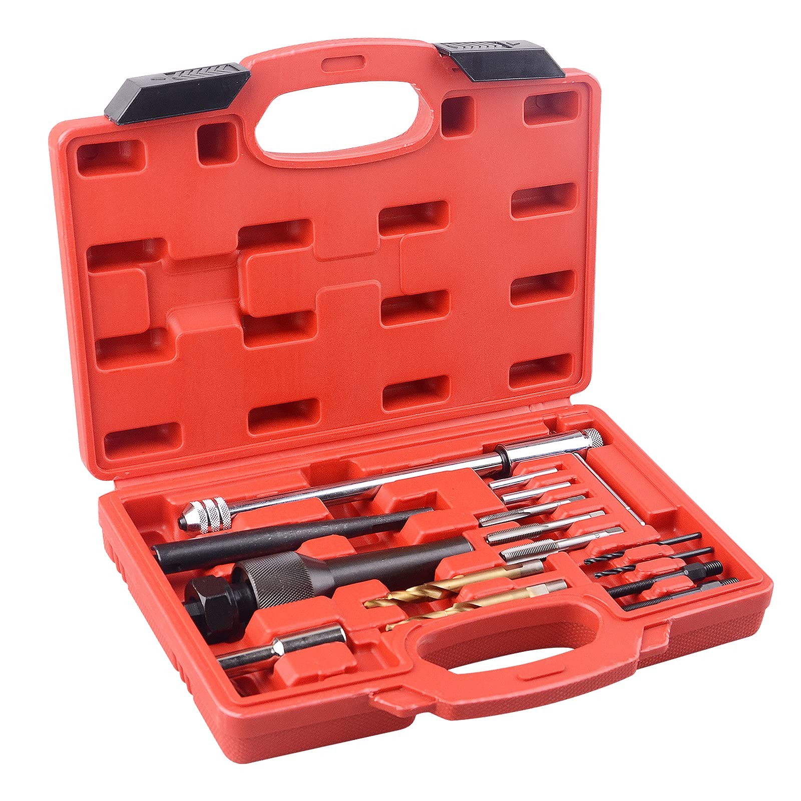 DAYUAN 16pcs Glow Plug Removal Tool, 8mm 10mm Damaged Black