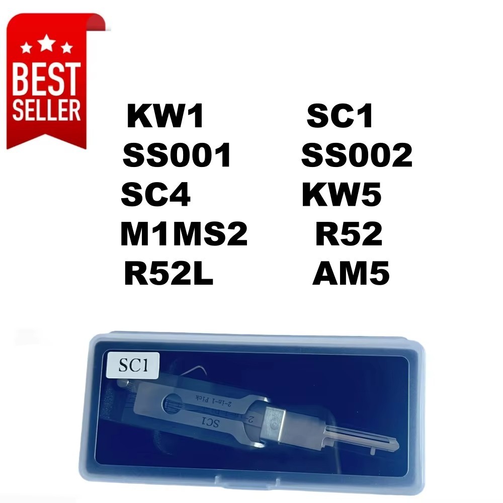 lishi style 2 in 1 R52 R52L SC1 SC4 KW1 KW5 AM5 M1MS2 SS001 PRO SS002 PRO tool