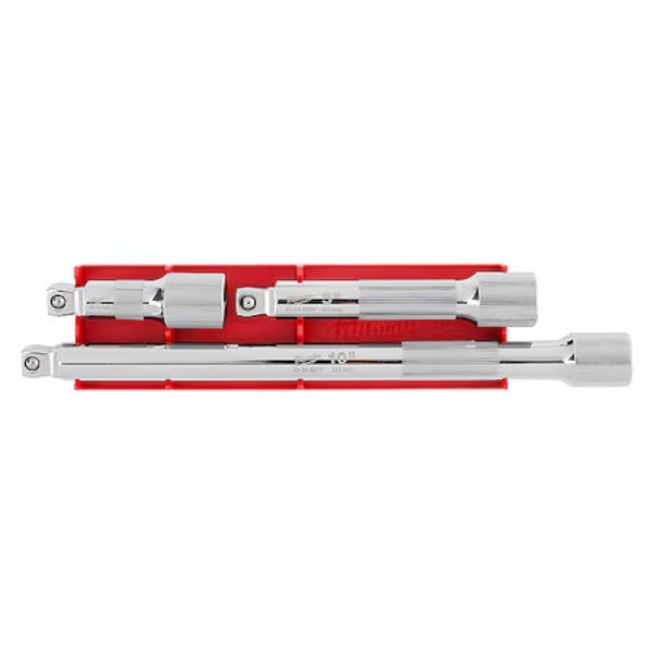 For Milwaukee Tool 48-22-9352 Socket Extension Set 1/2 In Dr, 10 In L, 3 Pieces