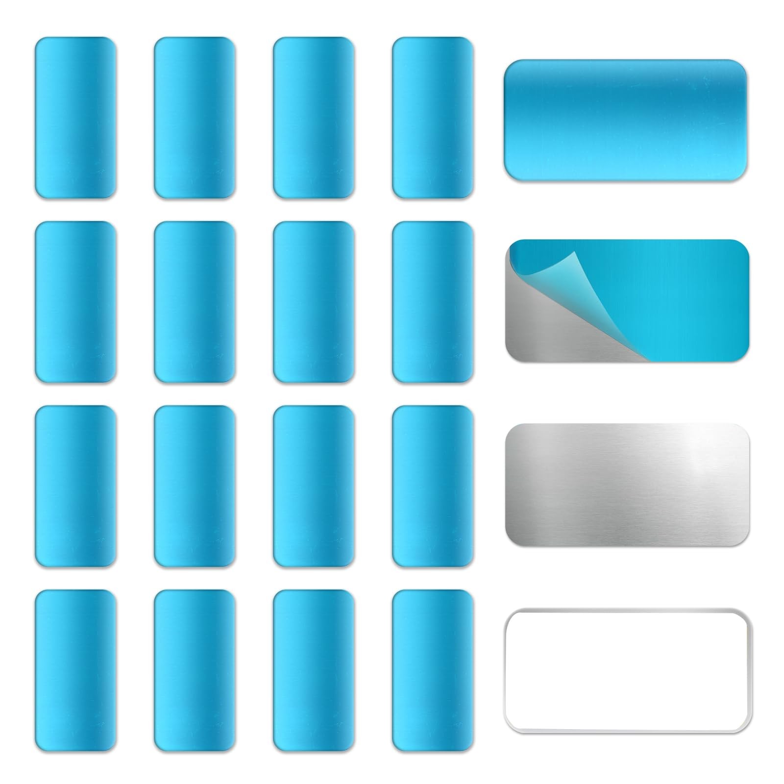 17 Pcs Under Cabinet Light Magnetic Strip Replacement with Adhesive Backing