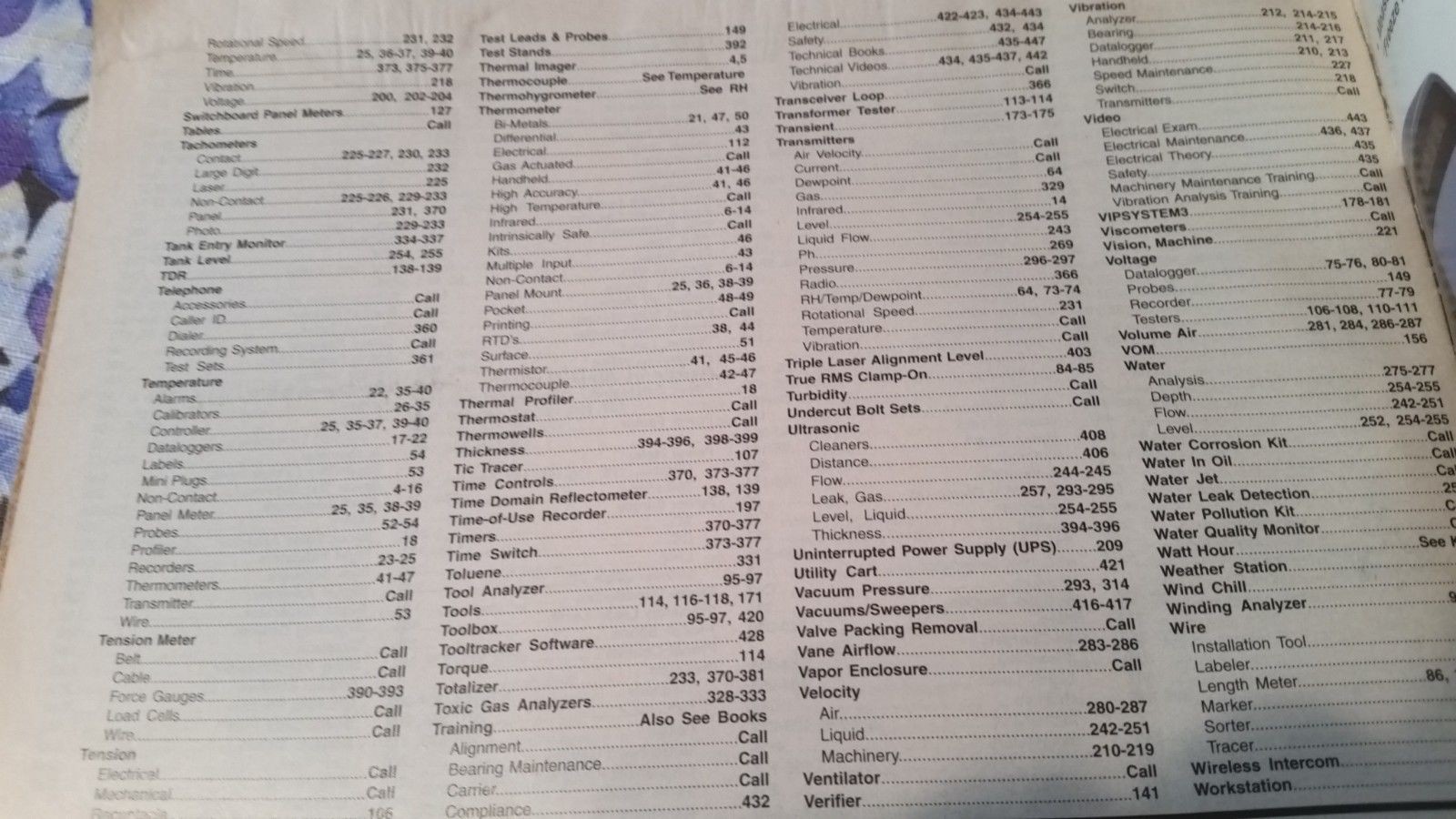 1997-1998 Mitchell Instrument Company Catalog