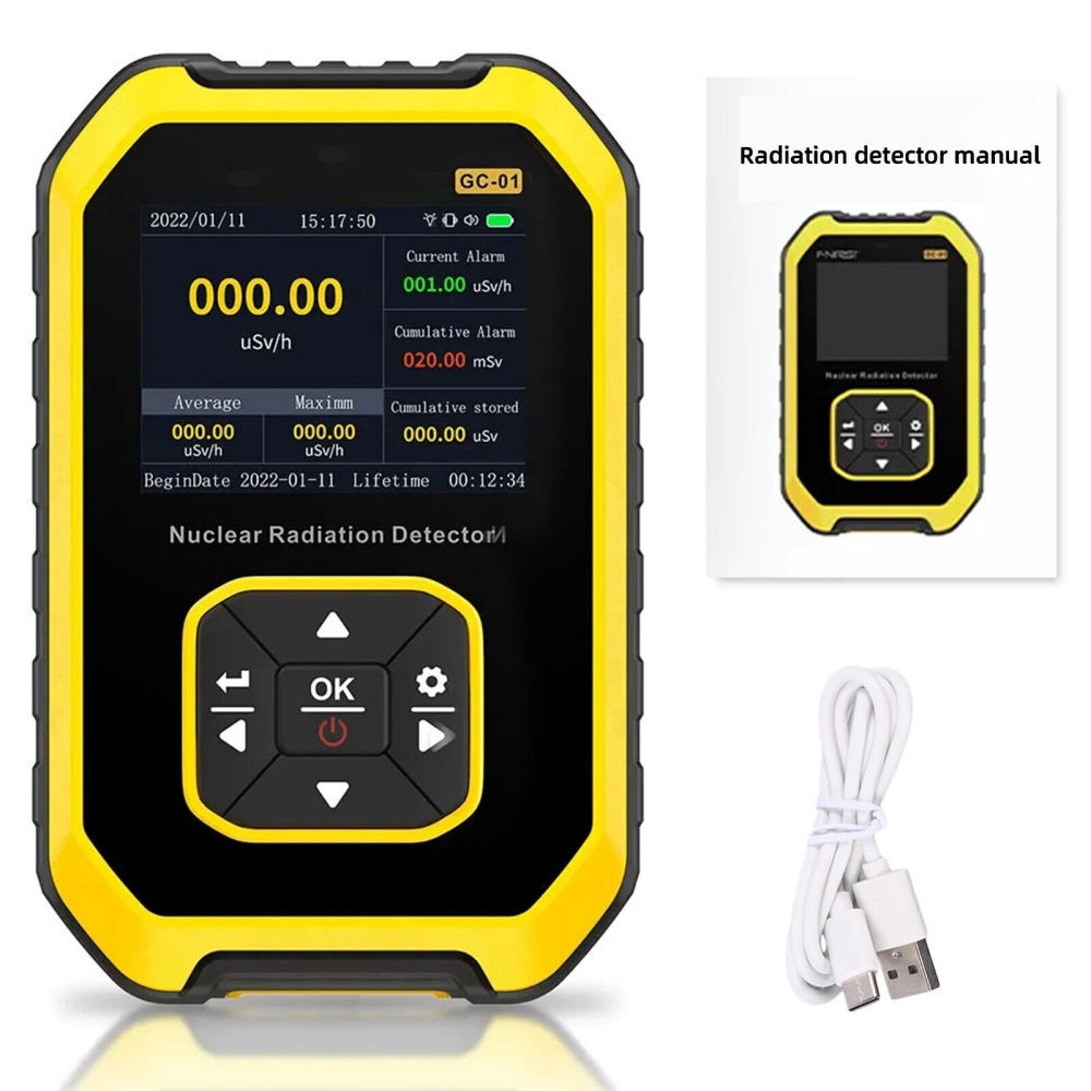 Nuclear Radiation Detector GM Geiger Counter β/γ/X-Ray Dosimeter Portable