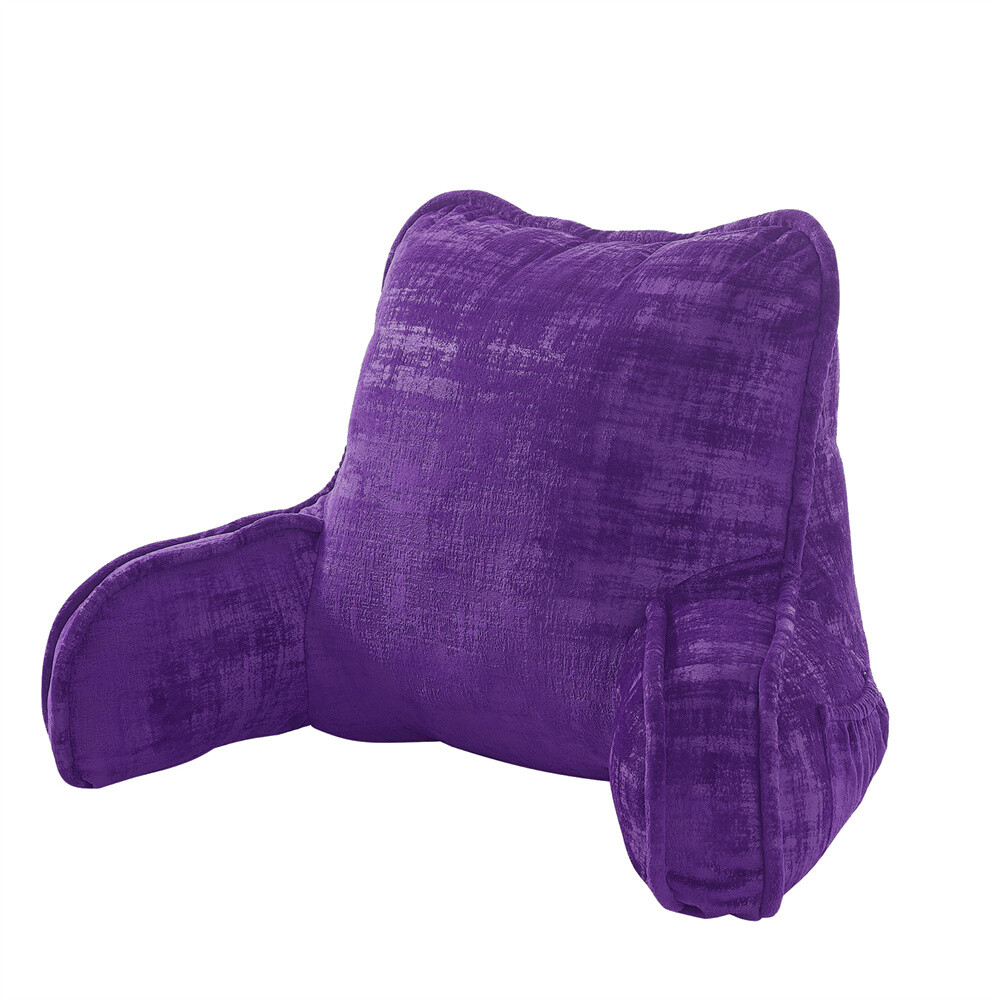 Multi Velvet Backrest Pillow Bed Cushion Support Reading Back Rest Arms Chair