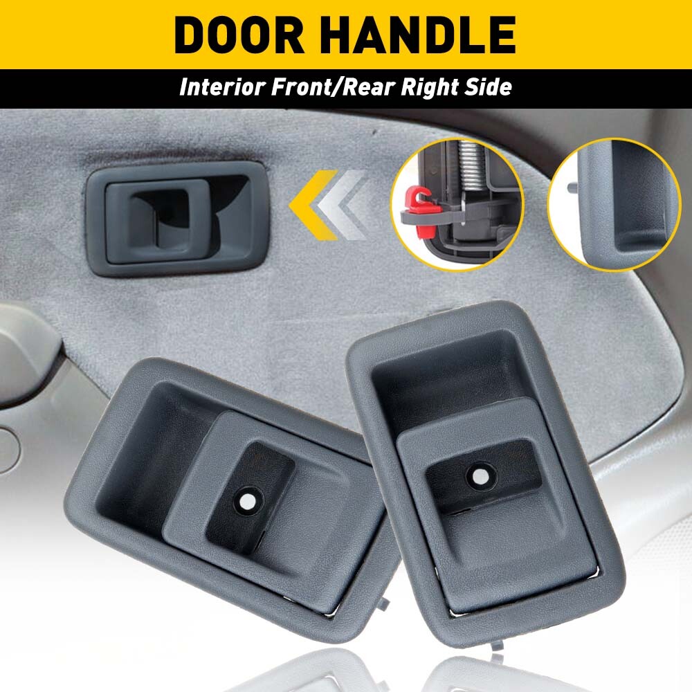 2PCS LH RH Interior Inside Door Handle Front Rear For Toyota Tacoma 2001-2004