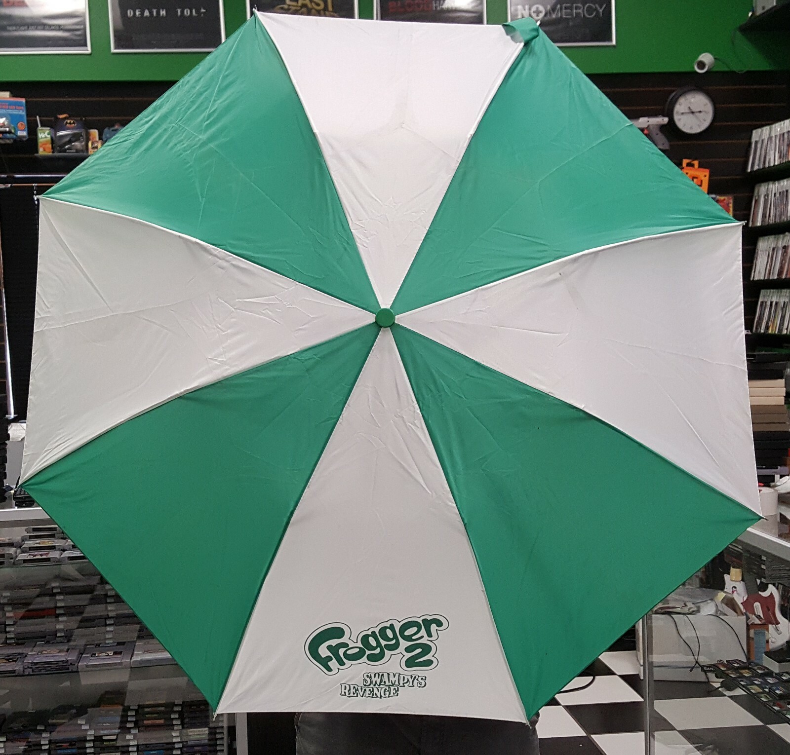 Frogger 2 Swampy's Revenge Umbrella - Vintage Rare Video Game 2000 Retro Collect