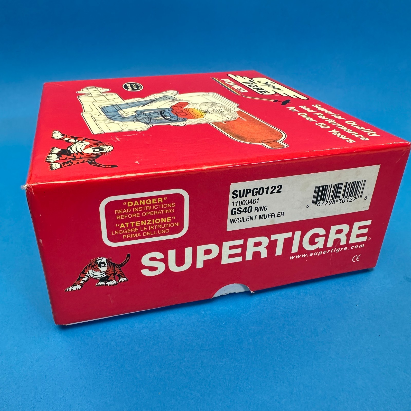 NIB SuperTigre GS40 .40 Ring 2-stroke R/C airplane engine