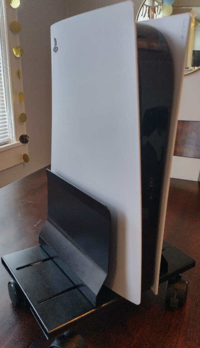 Gaming Console Computer Cart BLACK WITH CASTERS NIB