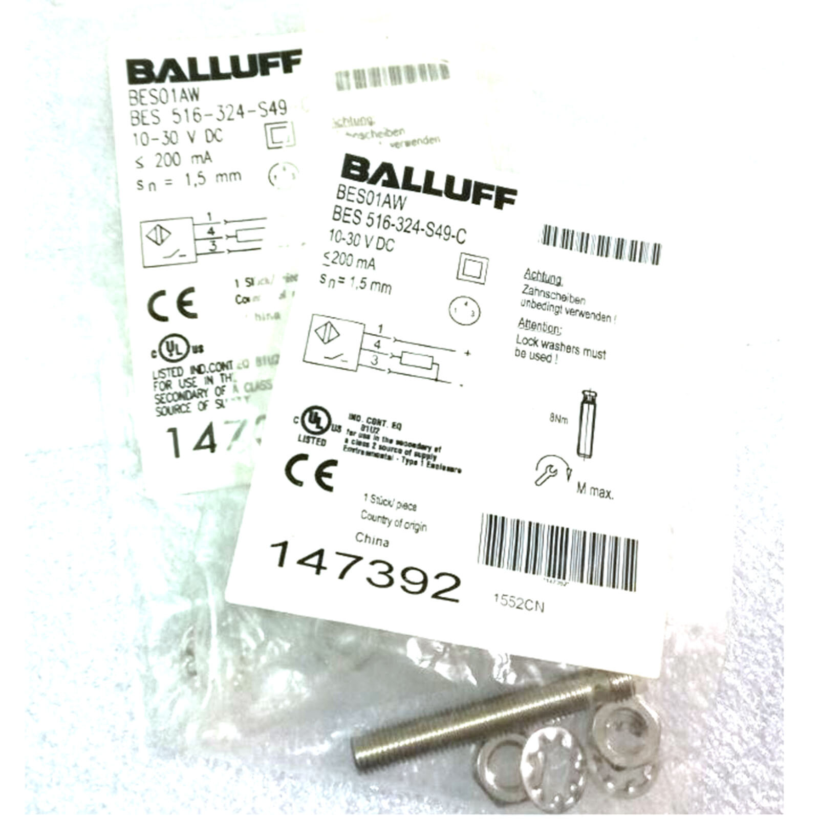 BALLUFF BES 516-324-S49-C（BES01AW）Inductive Standard Sensors PNP New