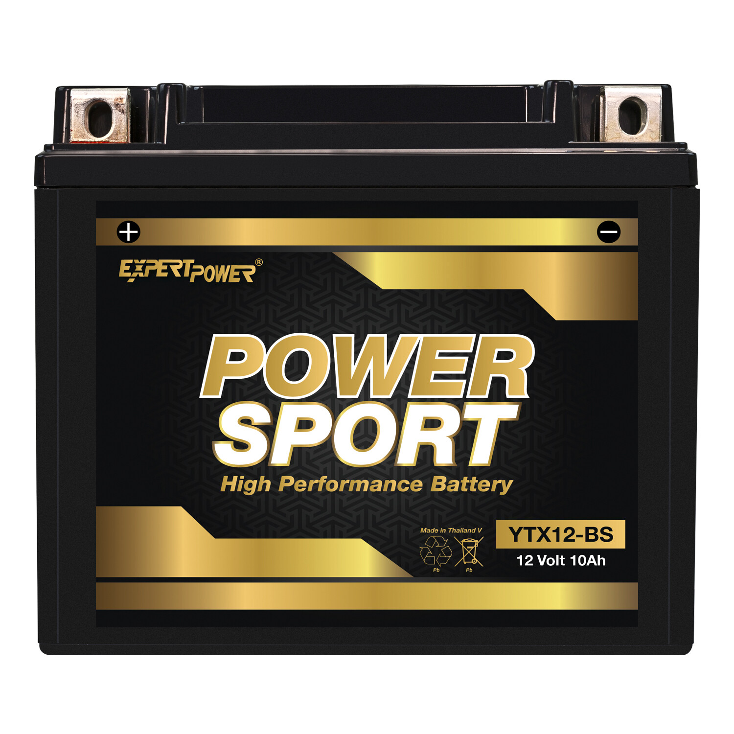YTX12-BS 12V 12AH Battery Replaces MBTX12U, HTX12-BS, ETX12-BS, STX12-BS