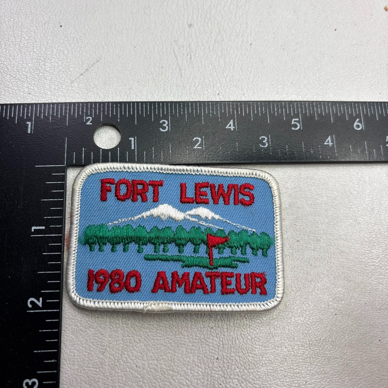 1980 AMATEUR FORT LEWIS Patch Military Fort (Golf Tournament ?) 501W