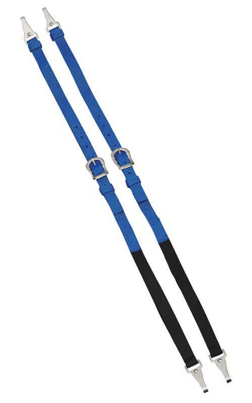 Zilco Webbing Elastic Side Reins Steel Snap End Adjustable Buckle