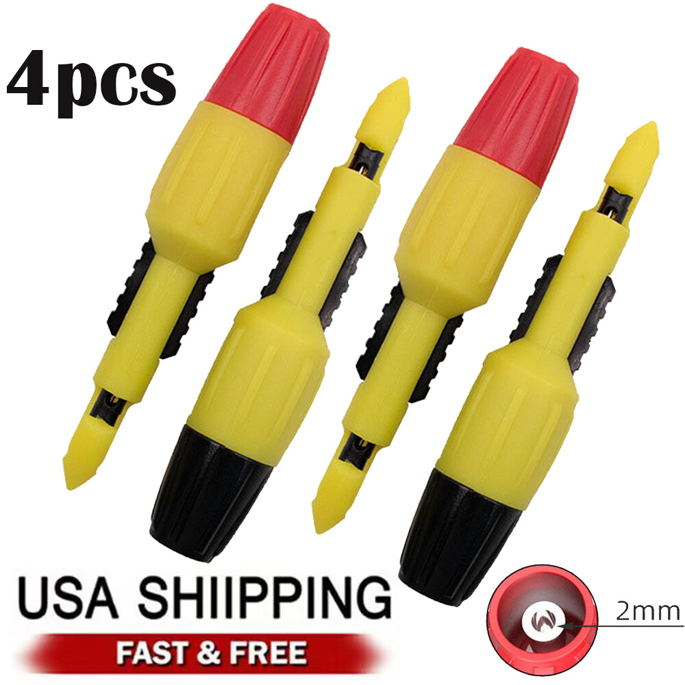 4Pcs Automotive Repair Wire Piercing Puncture Probe Test Clip with 2mm Jack