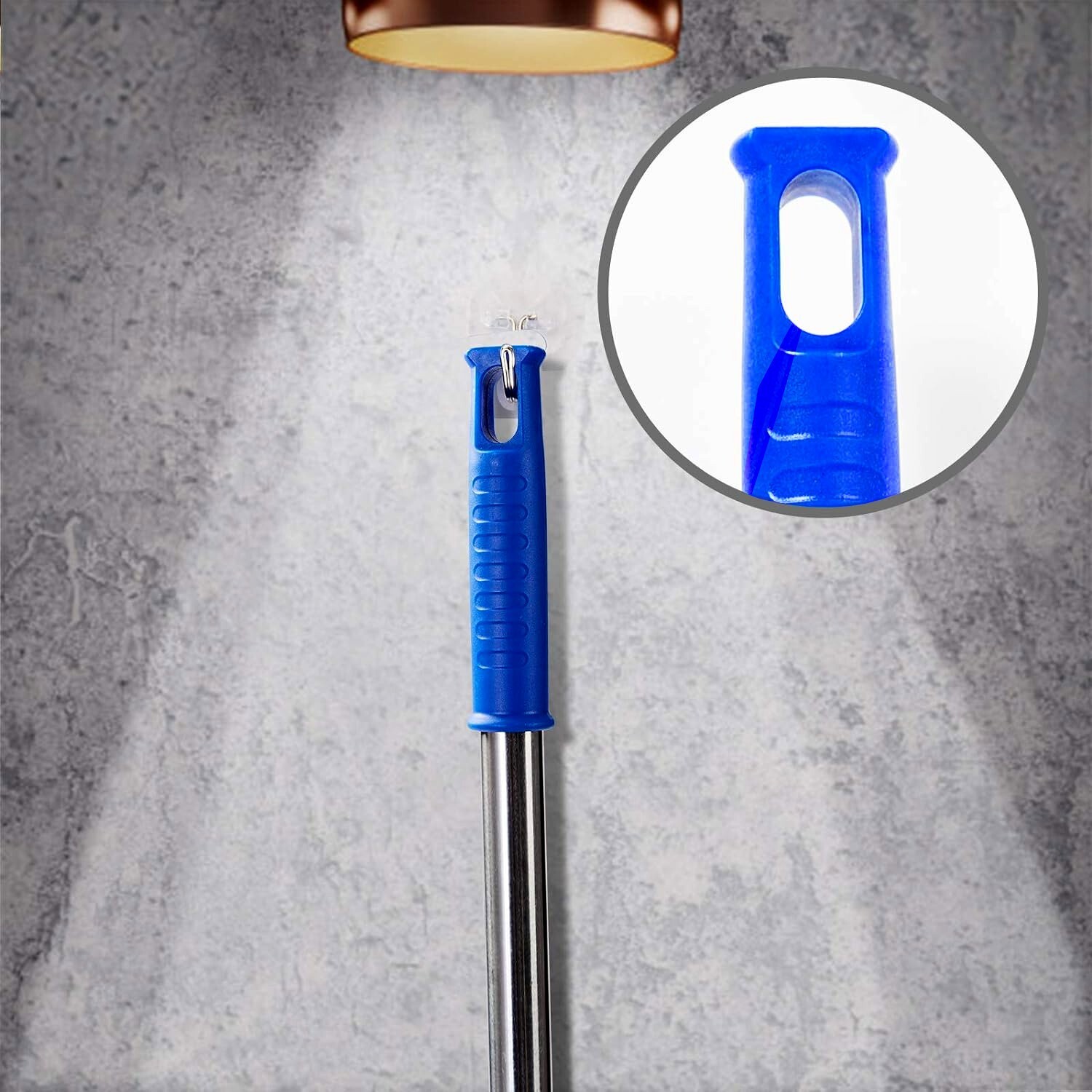 Microfiber Ceiling Fan Duster & Cobweb Cleaning Brush Cleaner Kit Extension Pole