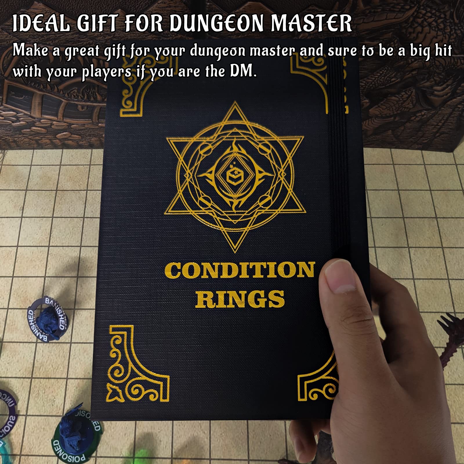 96 PCS Condition Rings Status Effect Markers for DD, Pathfinder, RPGs