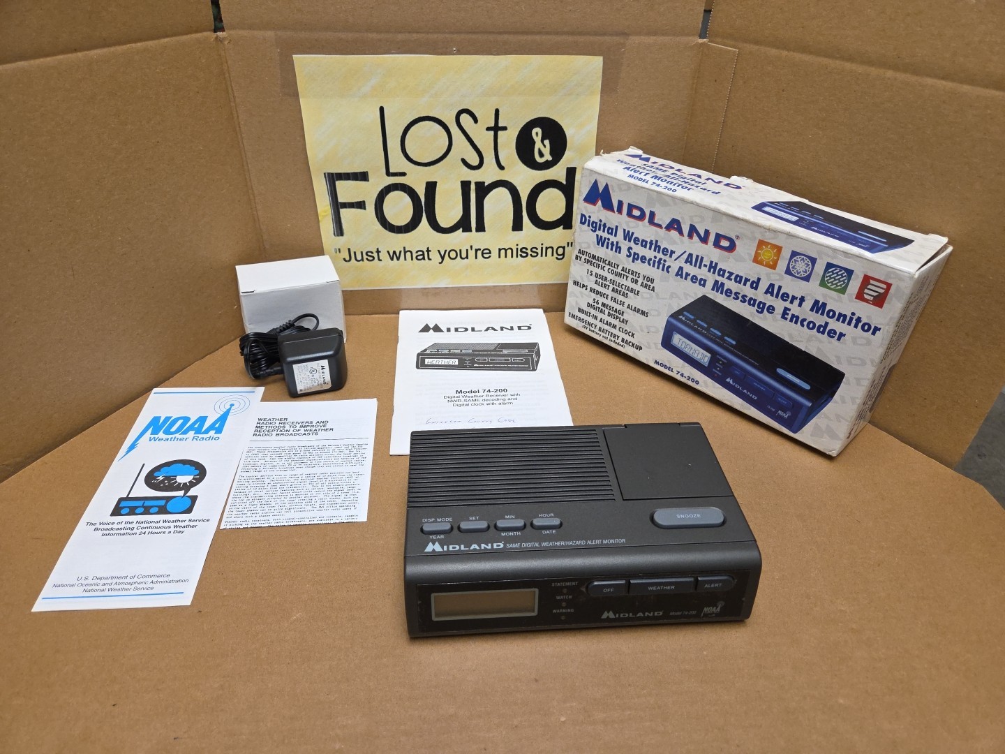 Midland 74-200 NOAA Digital All Weather Radio Hazard Alert Monitor Receiver