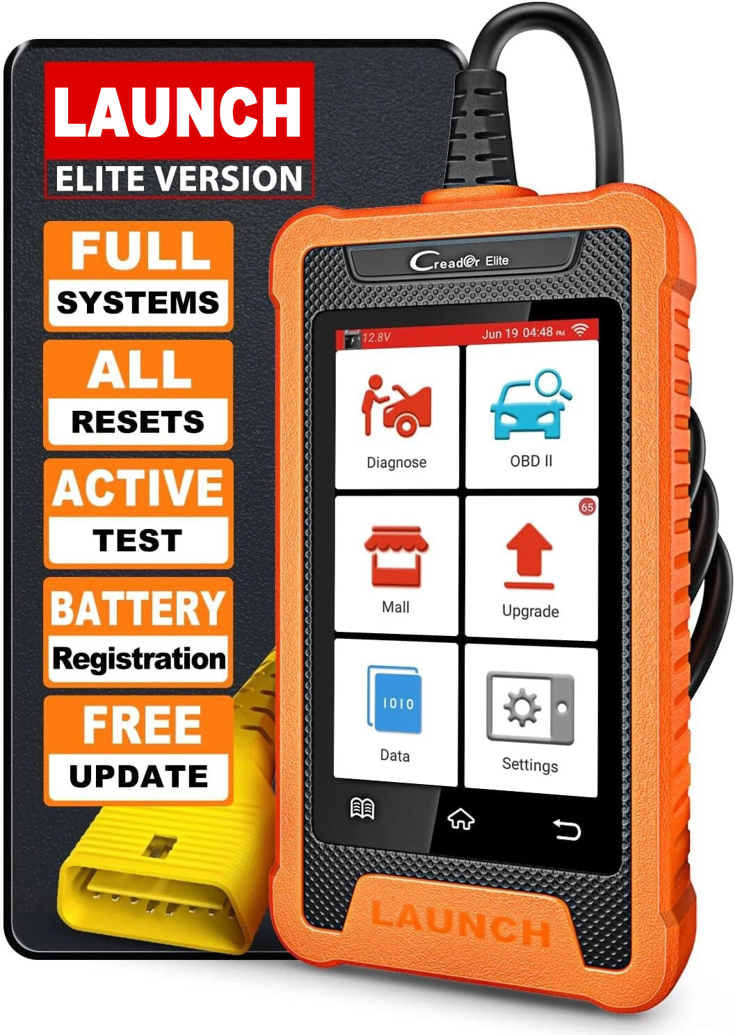 LAUNCH X431 Elite Bidirectional Diagnostic Tool OBD2 Scanner ECU Coding for Benz
