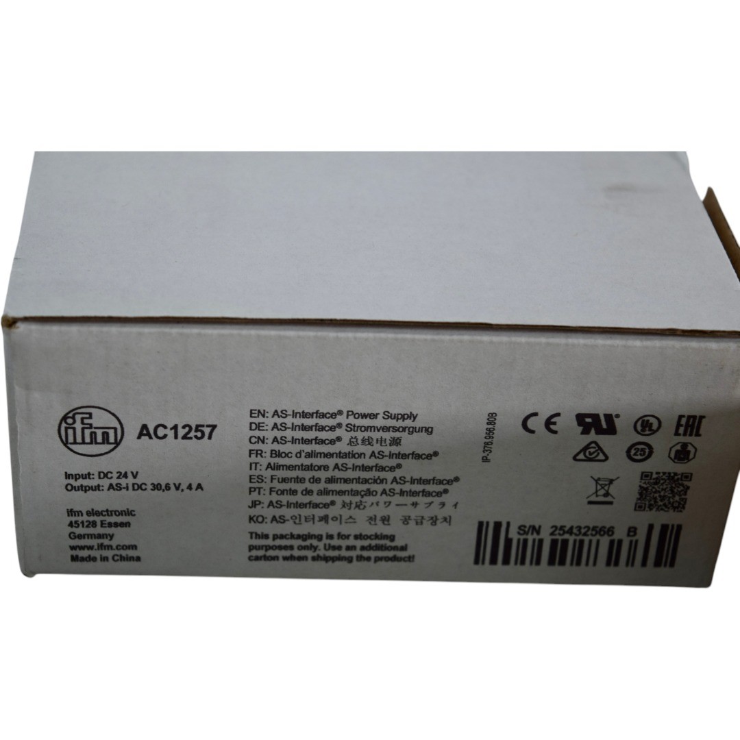 NEW ifm AC1257 AS-Interface Power Supply 24V DC