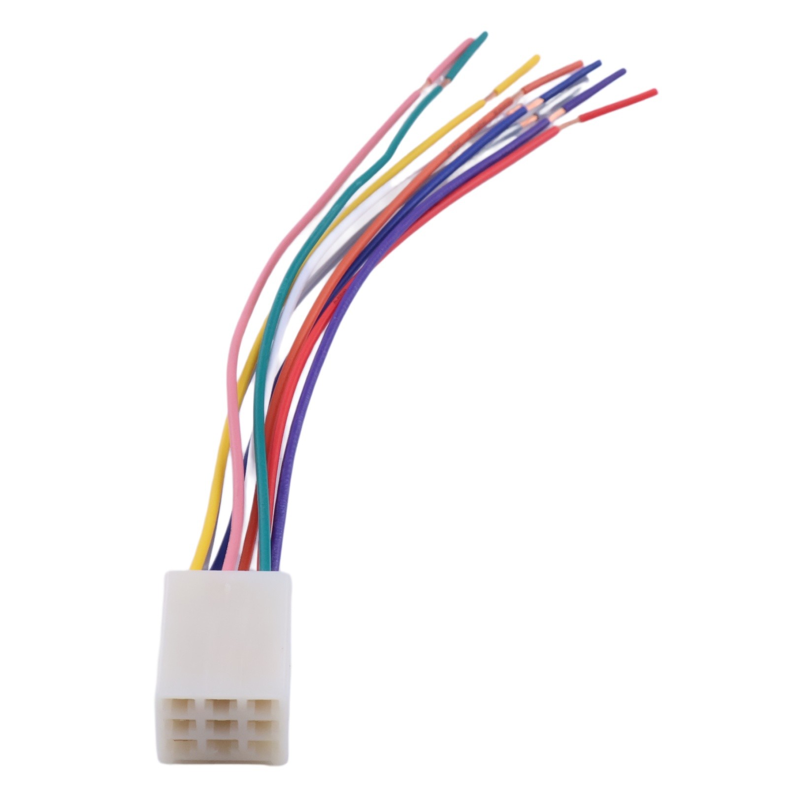 9 Pin Male Plug Radio Wire Harness For Kubota Tractor RTV CD Player Dash Stereo
