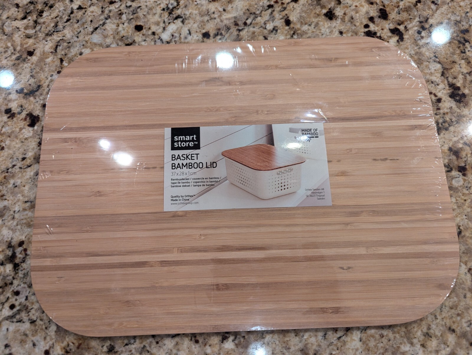 SmartStore Basket Bamboo lid-One size lid-Fits SmartStore Recycled Baskets/NEW