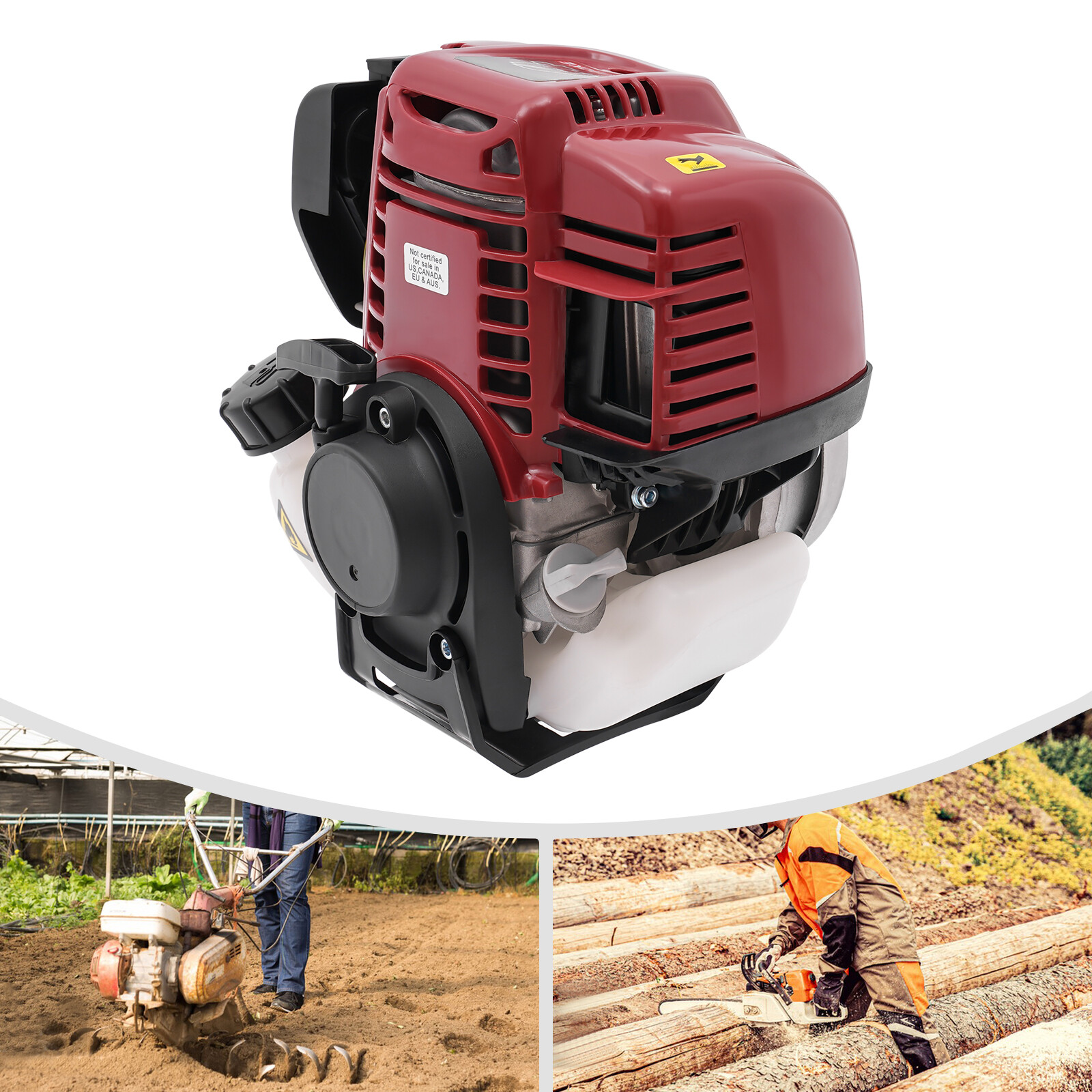 4 Stroke Engine Motor Gasoline Pull Start Single Cylinder For Garden Lawnmowers