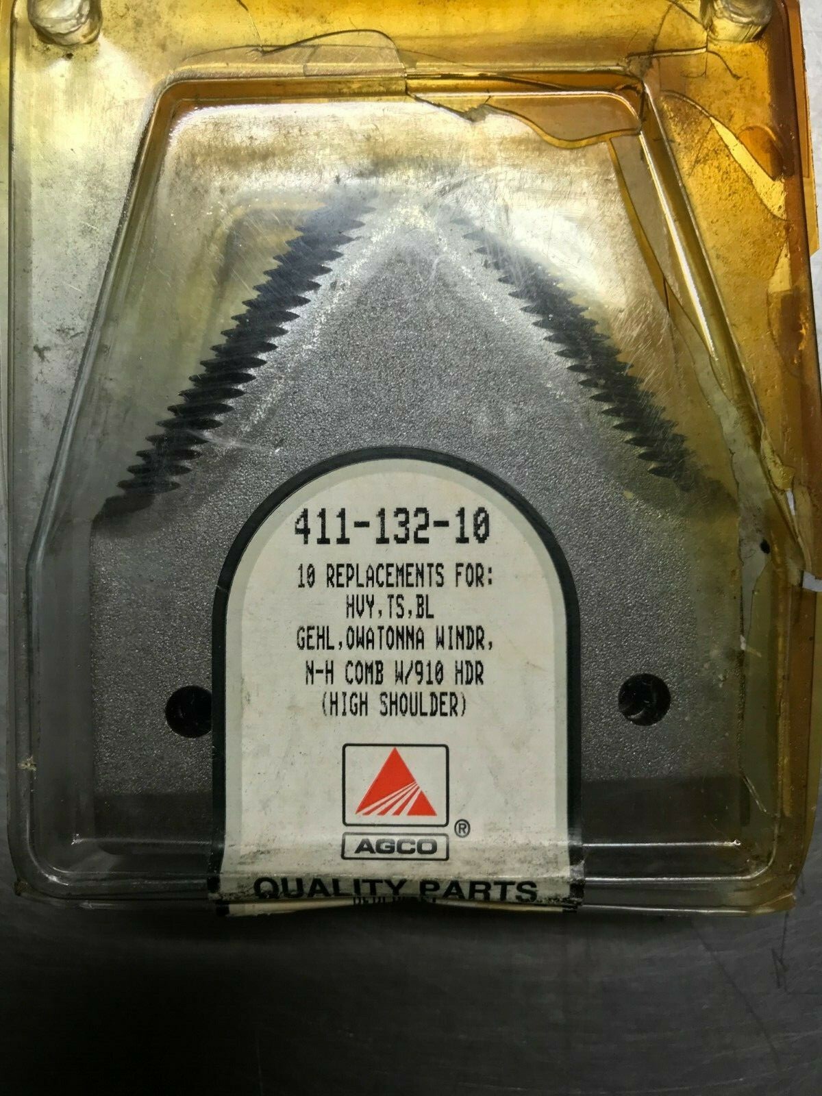 411-132-10  Genuine OEM AGCO  SECTION   QTY of 10   Fits Gehl, NH & Owatonna