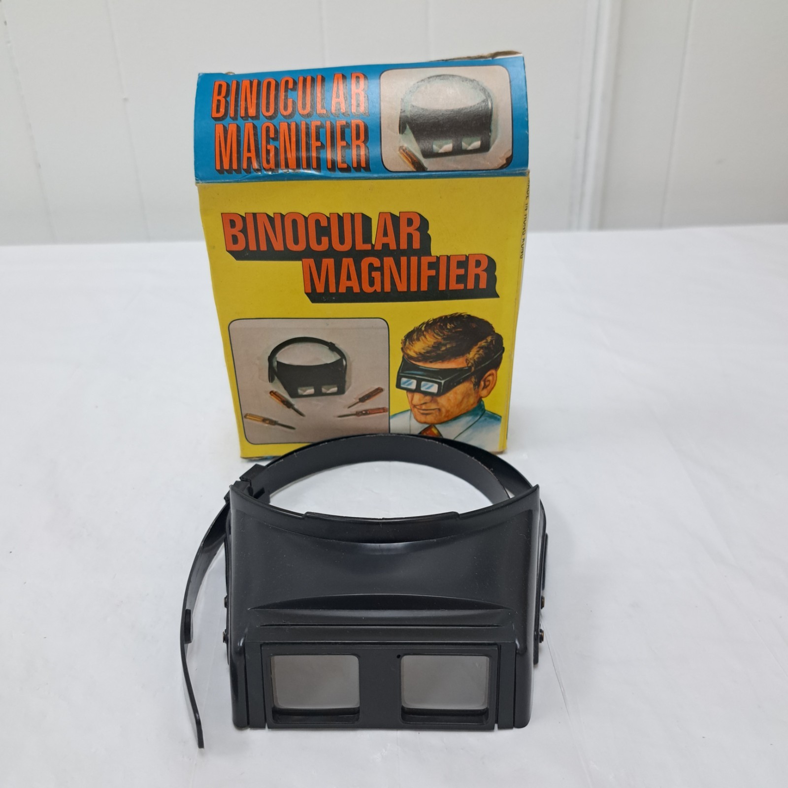 Vintage 1960's Binocular Magnifier Glasses Hong Kong with Original Box