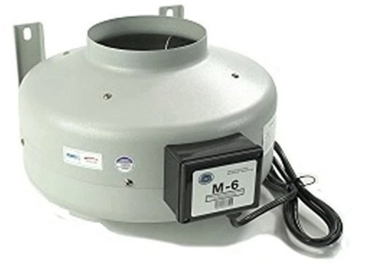 Tjernlund M-6 Metal High Pressure In-Line Duct Booster Fan 530 CFM 6" Duct