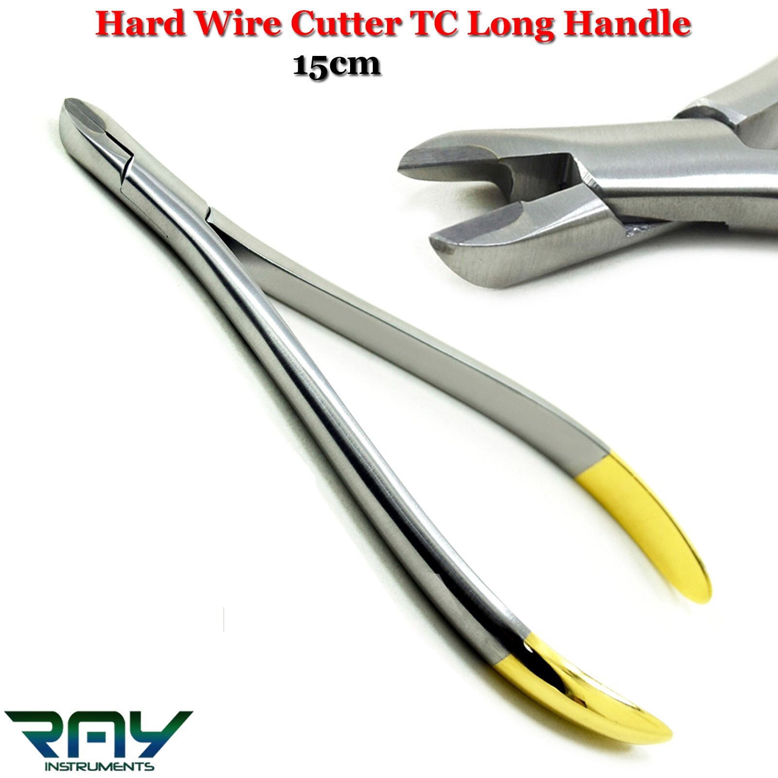 Long Handle Hard Wire Cutter TC 15cm Braces Cut Dental Orthodontic Heavy Duty CE