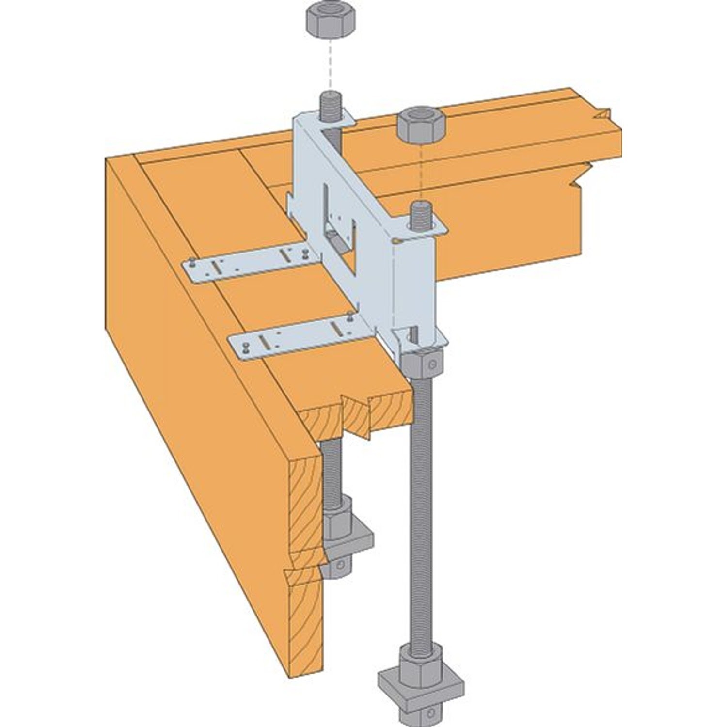 Simpson Anchors WSWH-RTBL12 Strong-Wall Brick-Ledge Anchor Bolt Template