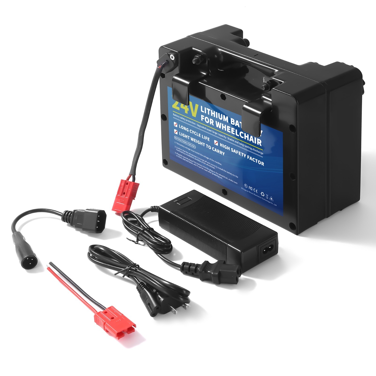 24V12Ah Electric Wheelchiar Li-ion Battery With 29.4V3A Fast Charger 25Ah BMS