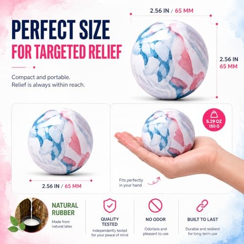 Massage Lacrosse Balls for Myofascial Release, Quality Certification, Blue