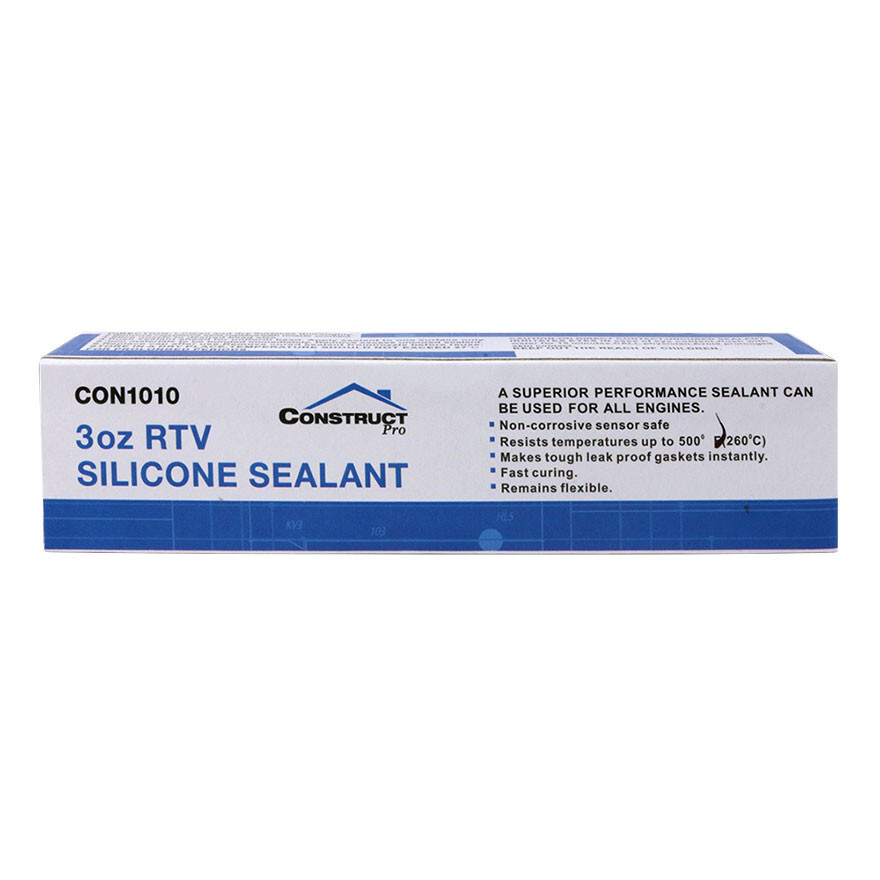 2 Pack Lot Construct Pro RTV Clear Silicone Sealant 3oz 3 Pack Set Gasket Maker