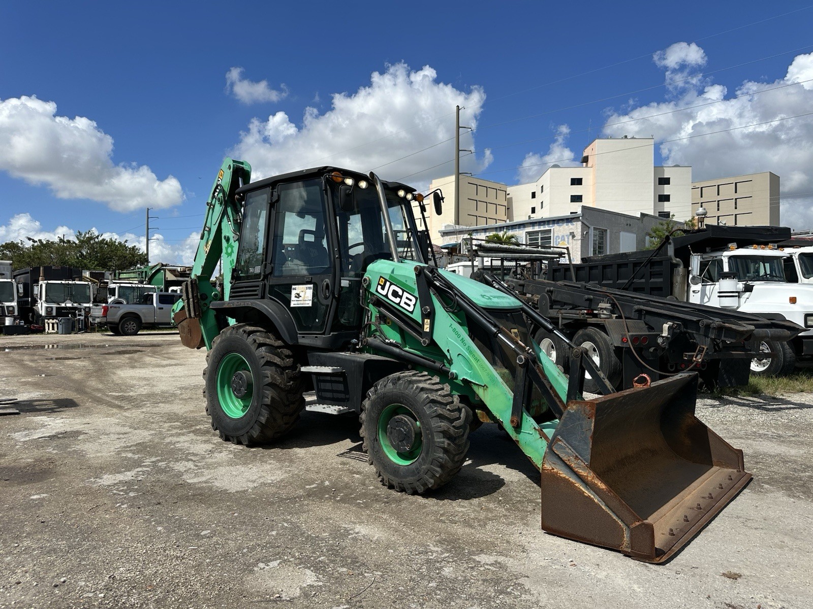 2018 Jcb 3cx Backhoe Loader Enclosed Cab A/C 2190 Nw 7th Ave Miami Fl.