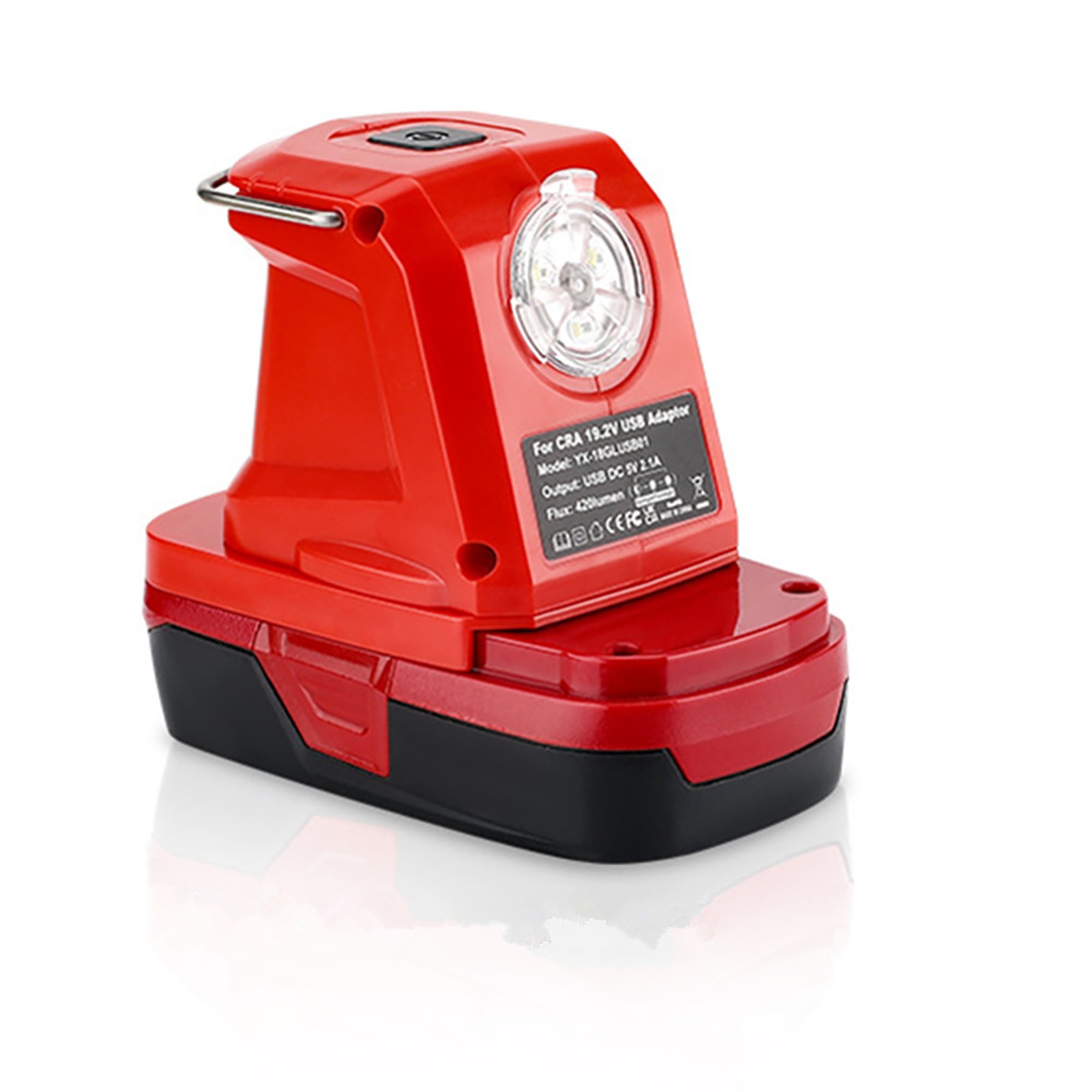 Multi-Functional Battery Adapter Charger For Craftsman With 420LM LED