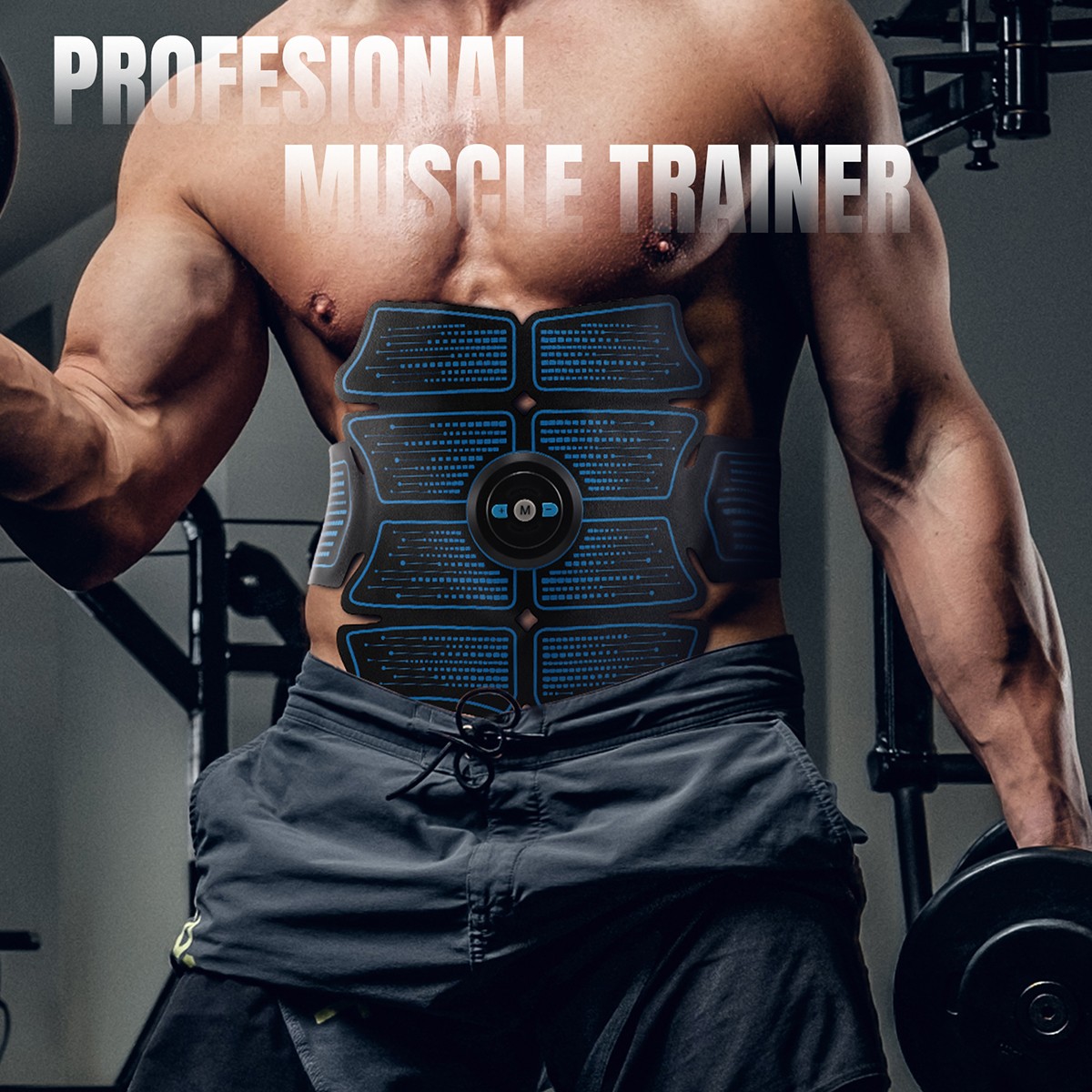 USB Electric Core Trainer Abdominal Muscle Toner Toning Stimulator Machine Set