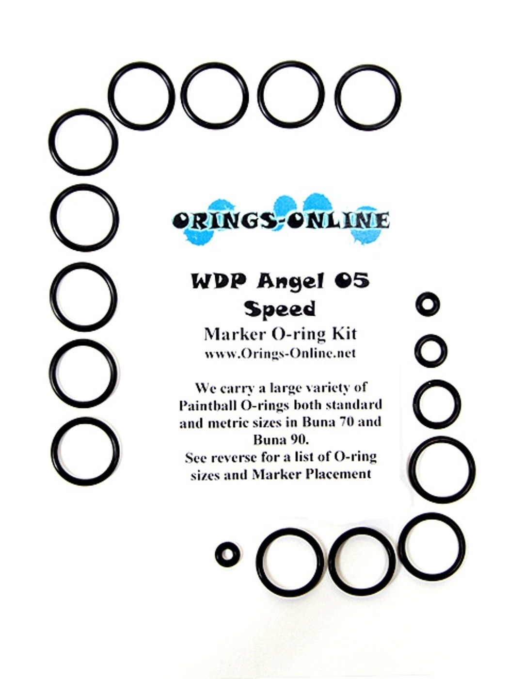 WDP Angel 05 Speed Paintball Marker O-ring Oring Kit x 4 rebuilds / kits Angel05