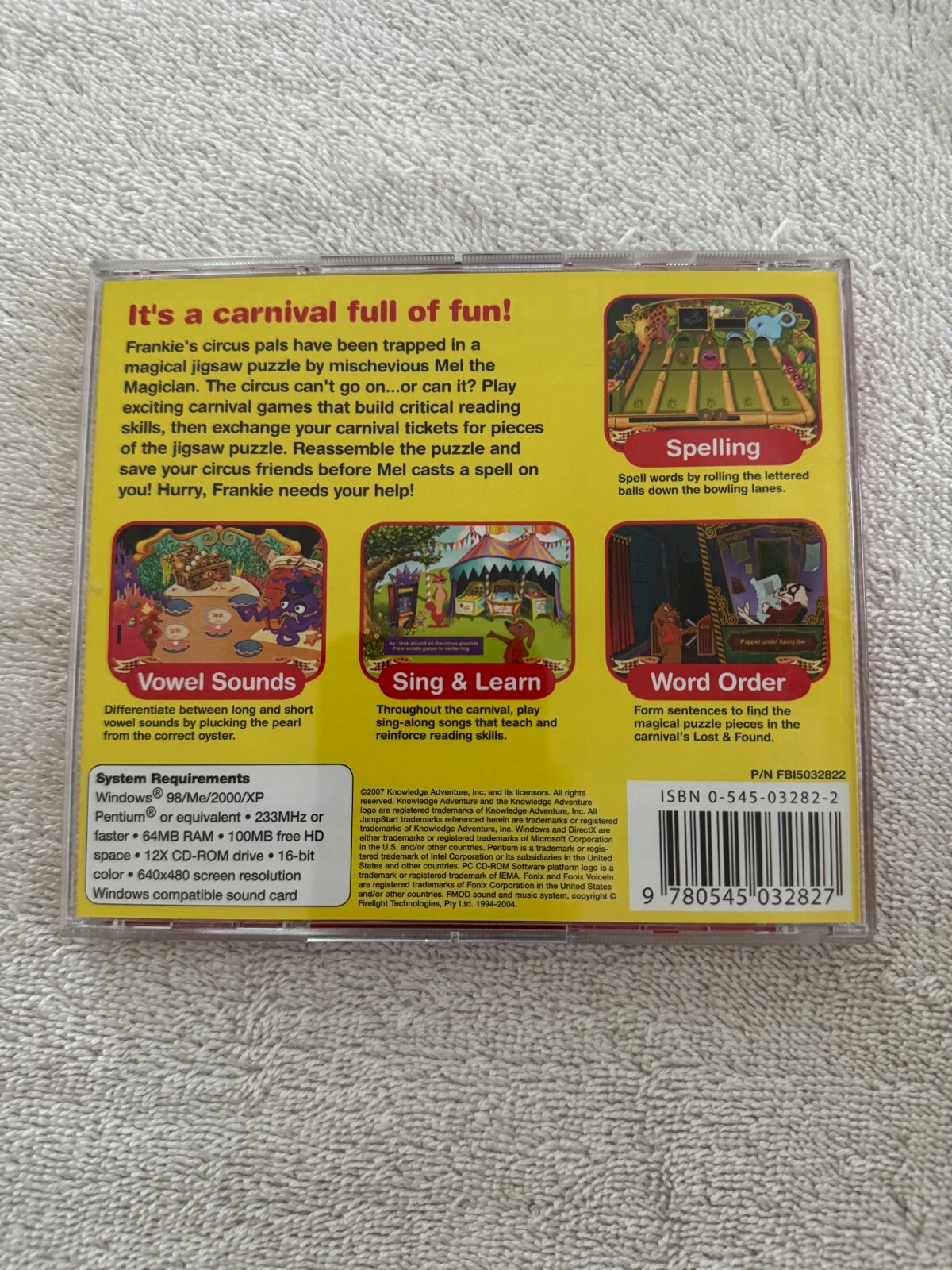 Jump Start Reading for First Graders CD-Rom Ages 5-7 - PAPER INSERTS NOT INCLUDE