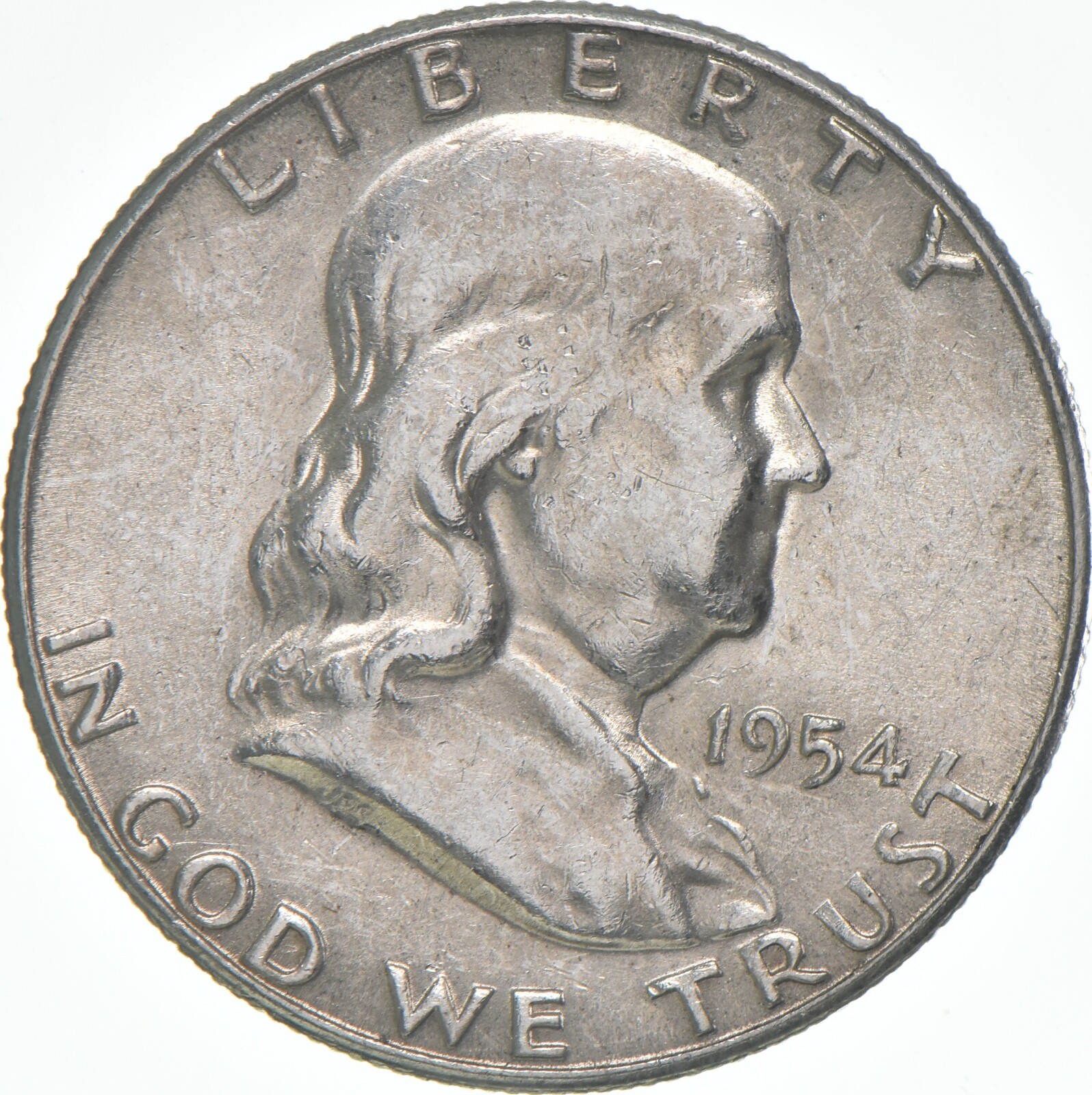 1954-S Franklin Half Dollar AU
