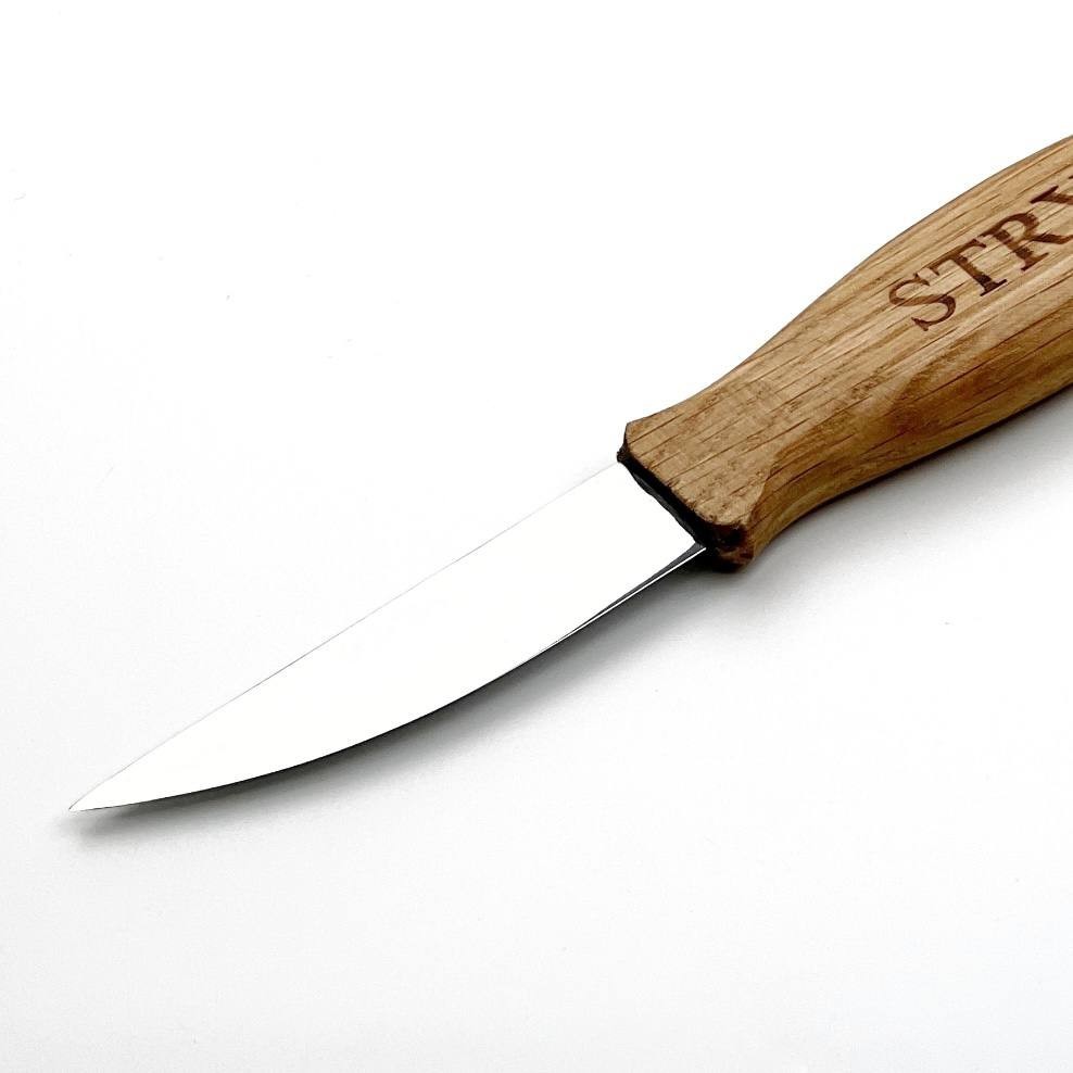 Wood carving knife 80mm, Hand forged carving knife, Sloyd knife, Carving knife