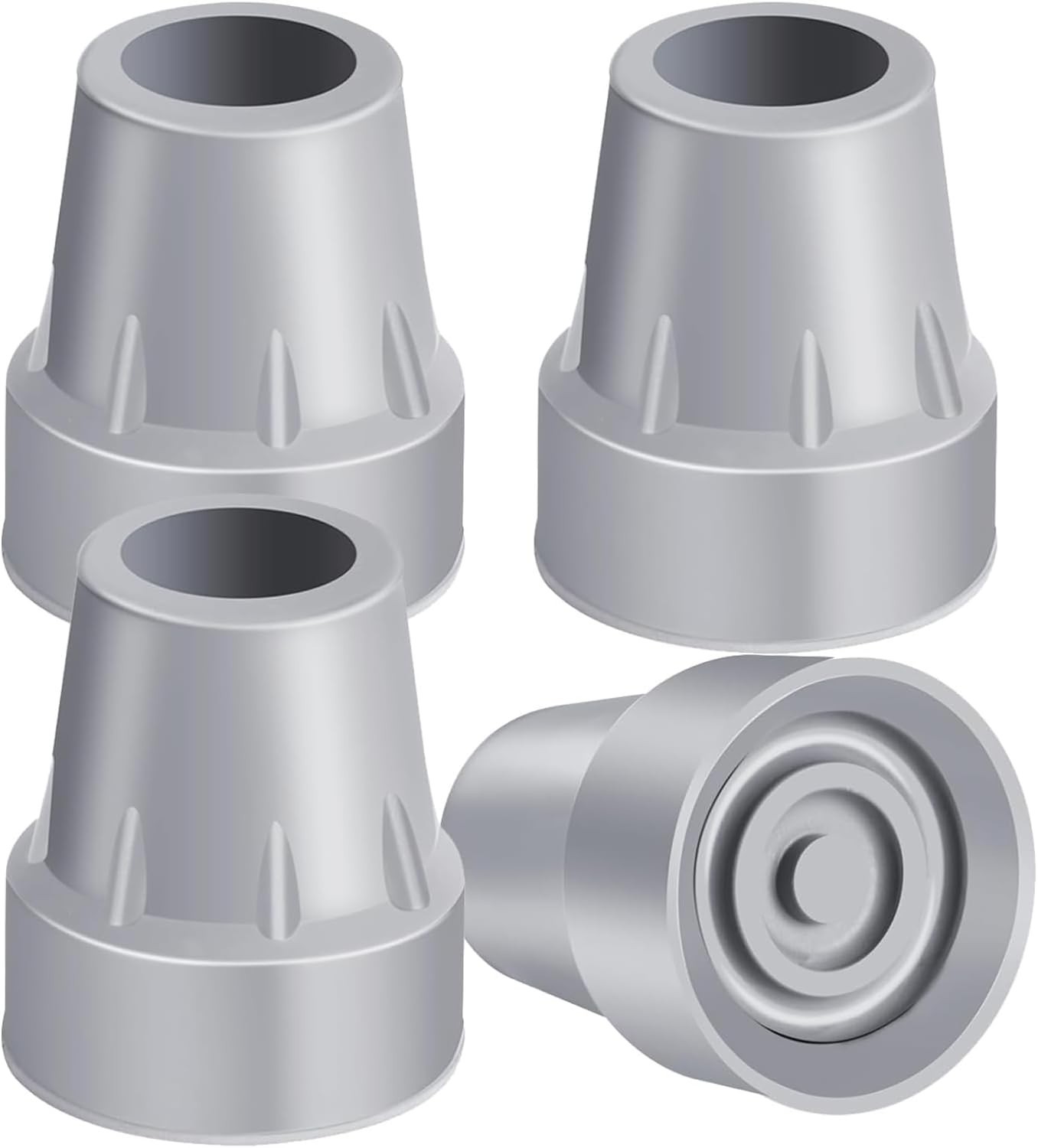 Crutch Tips, 4-Pack 7/8 Inch Upgrade Heavy Duty Rubber Crutch Accessories Replac
