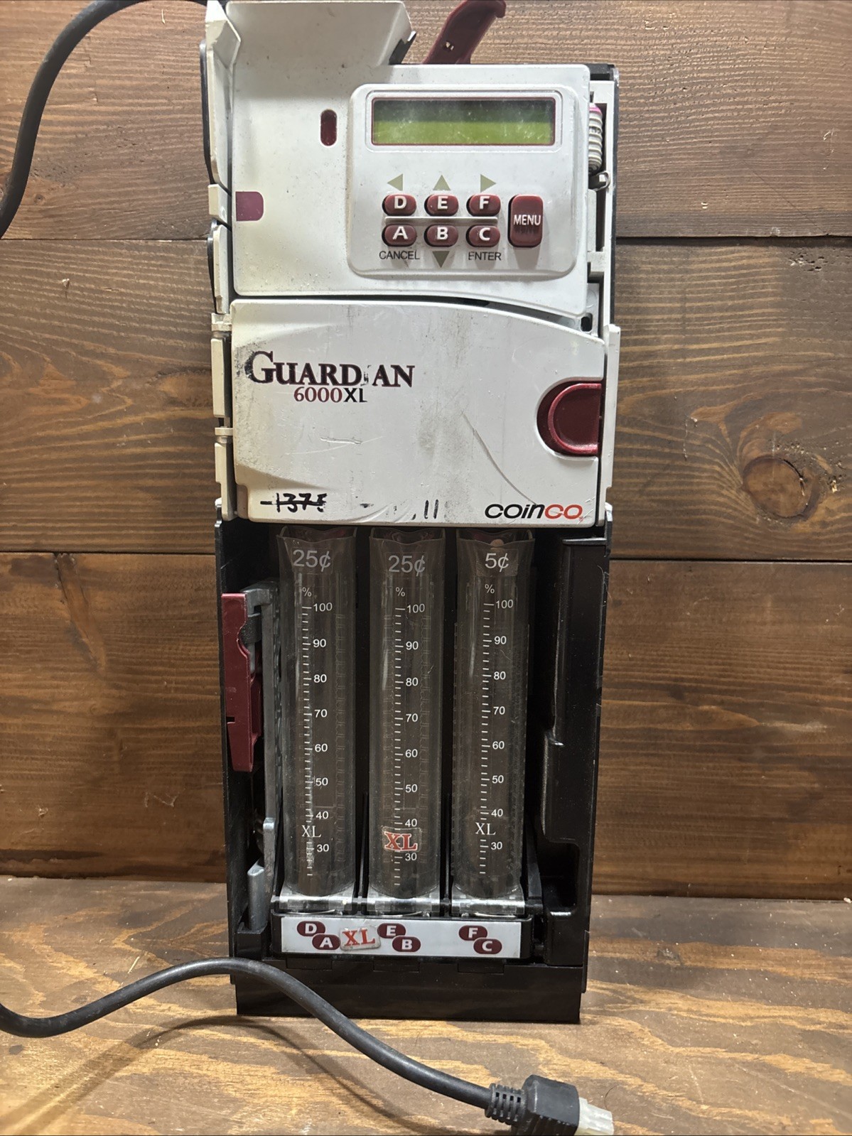 Coinco Guardian 6000XL GLXUS-EF-KD MDB Coin Changer 6 Tube 24V Vending Parts