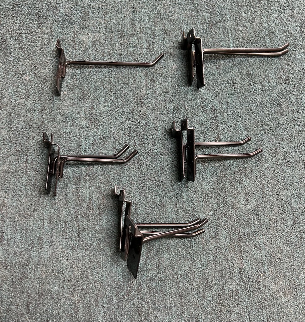 Assorted Slatwall Pegboard Hooks-10ct