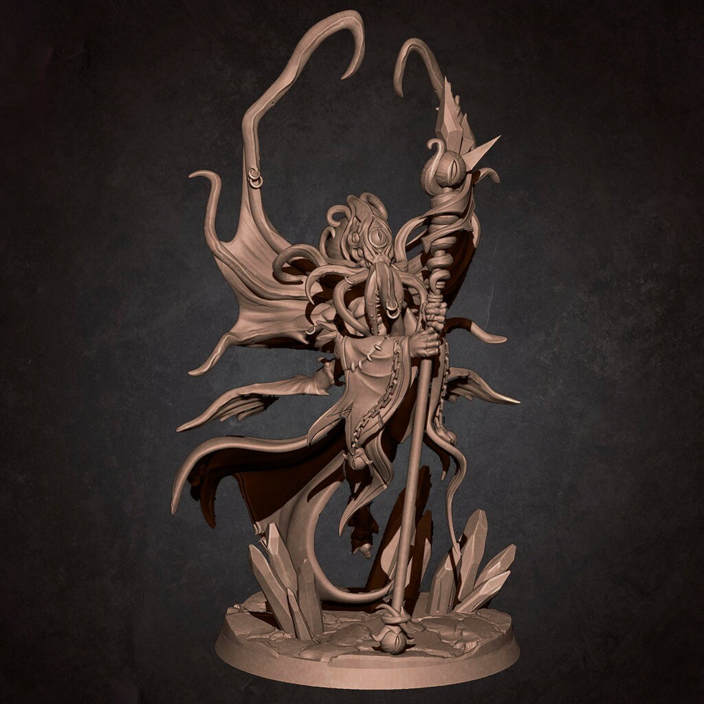 Kendar - EPIC Illithid Monster Bite the Bullet Unit 32mm Fantasy Fantasy D&D