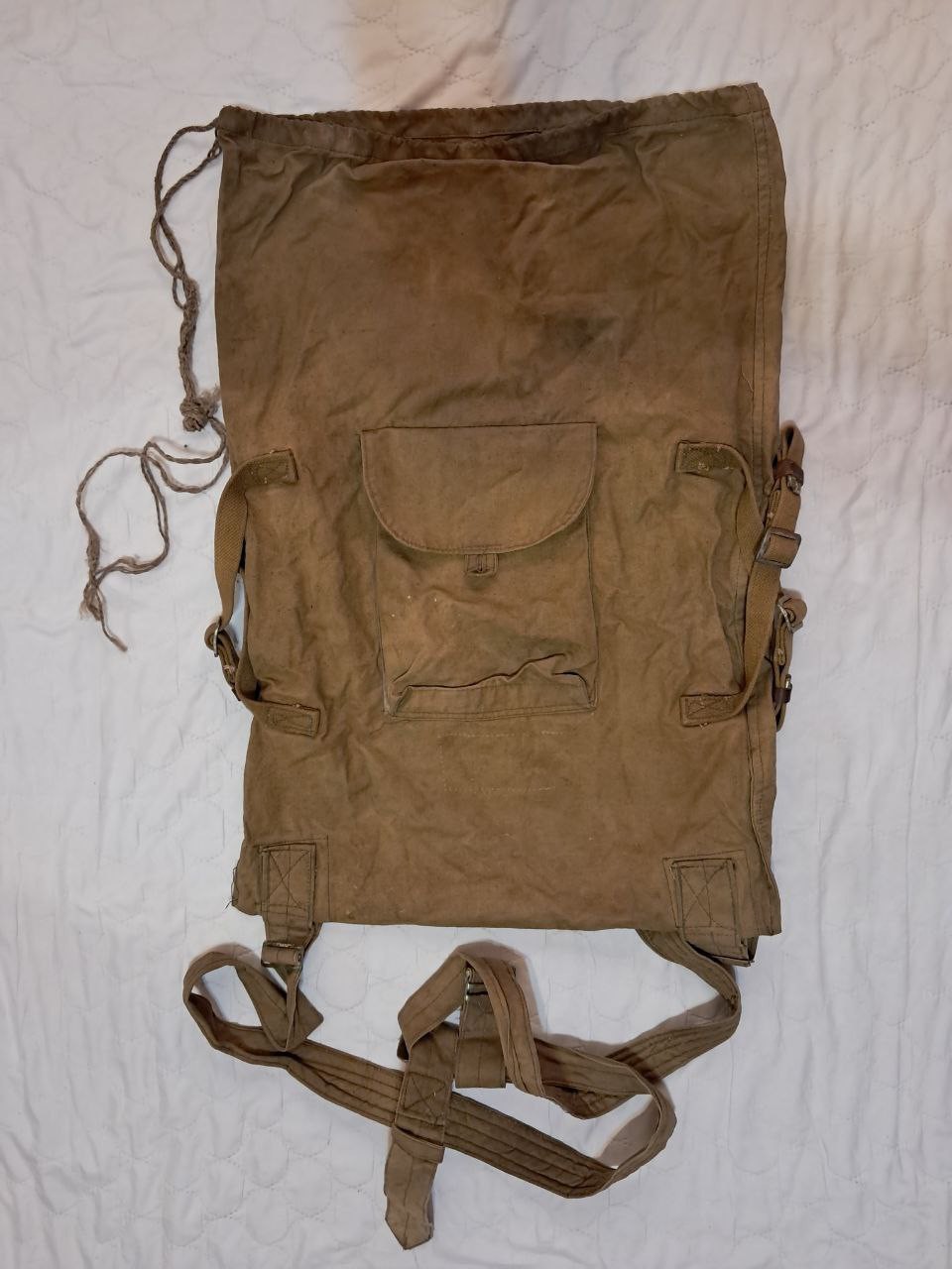 Backpack Vintage Soviet Tourist Army Military Soldier Fishing and Hunting USSR