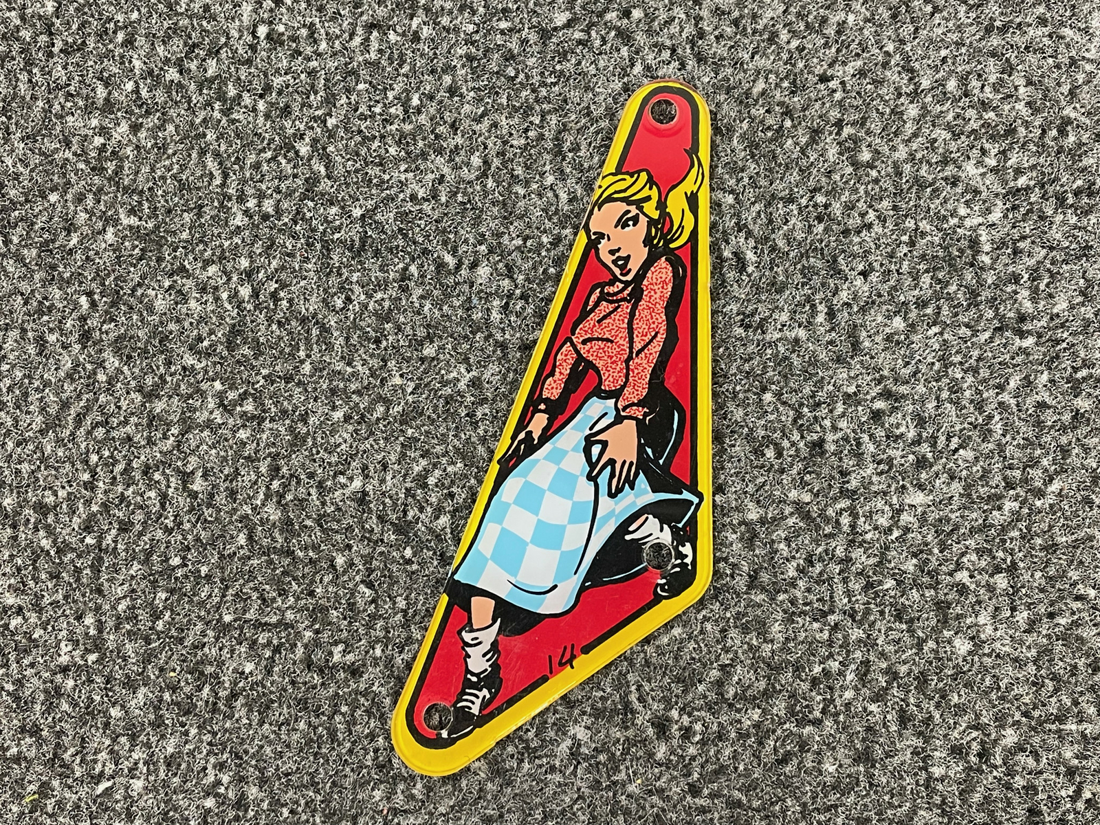 Data East The Who's Tommy Pinball Machine Playfield Plastic Slingshot 14 NOS