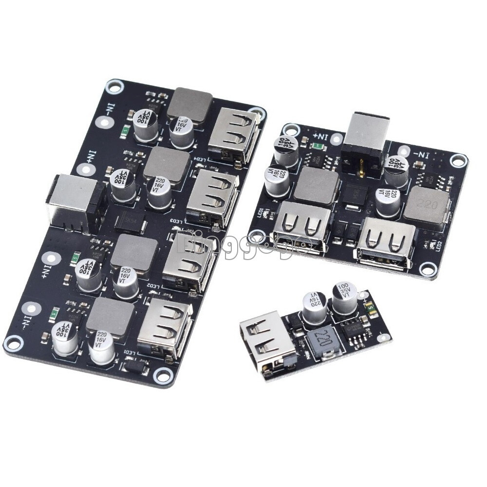1/2/4 Channel DC Step-Down Buck Converter Module 12V24V QC3.0/2.0 Fast Charger F