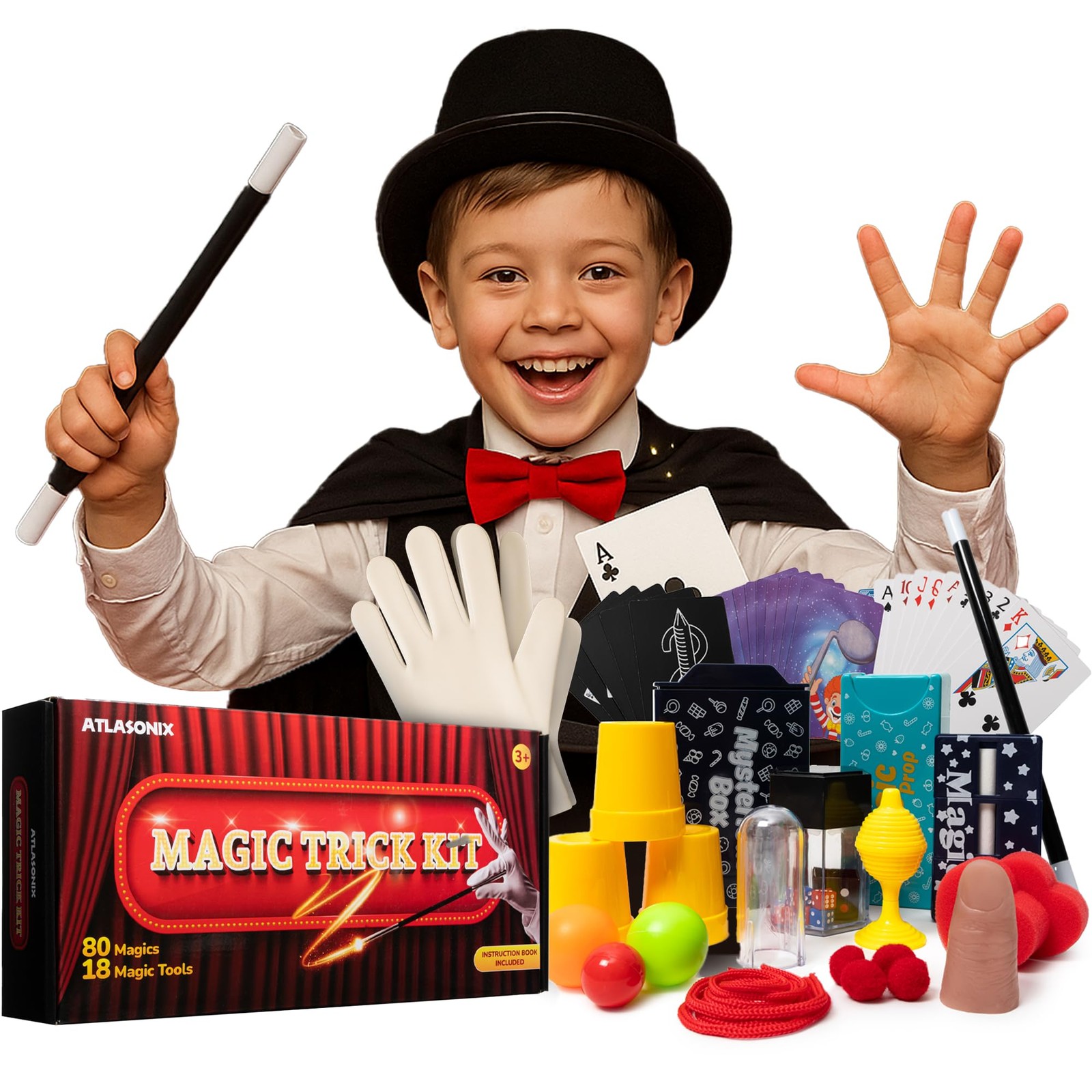 Atlasonix Magic Kit | Kits for Kids Age 8-12 | Compact, Black